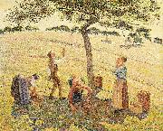 Camille Pissarro Apfelernte in Eragny oil painting reproduction